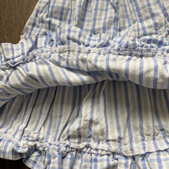 Blue and white ruffled skirt - Picture 3 of 3